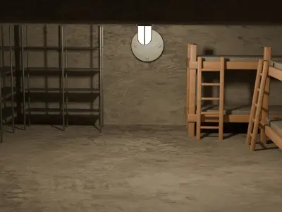 Bomb shelter 3D model