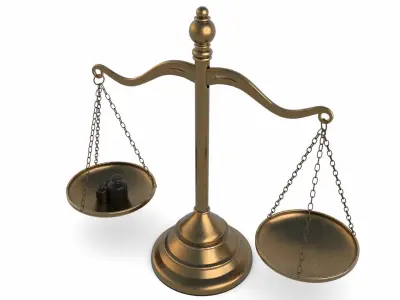 Scales balance scale 3D model