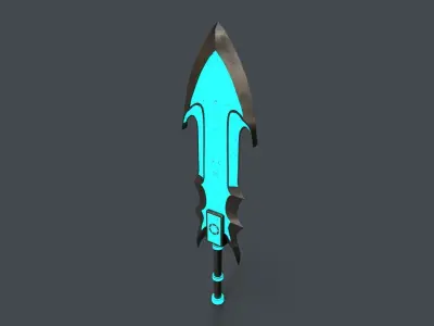 Sci-Fi Sword V4 - 03 Low-poly 3D model