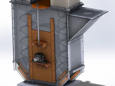 Bucket Elevator 150t 3D model