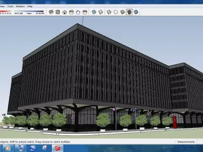Sketchup Office building OFF10 Free 3D model