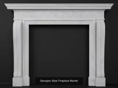 Architectural Fireplace mantel collection 3D Model Pack purchase