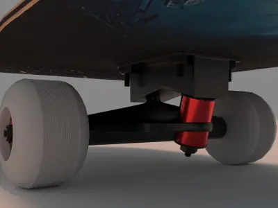Gotham Joker Skateboard  3D model