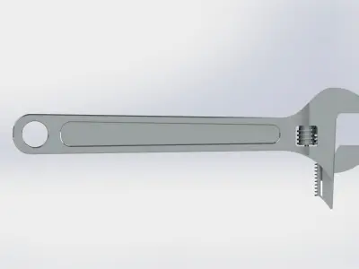 Adjustable Wrench 3D model
