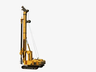 Drilling Rig Game Ready Low-poly 3D model