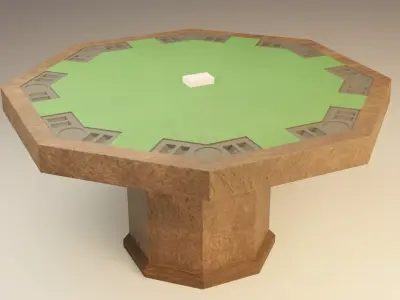 Poker Table Free 3D model