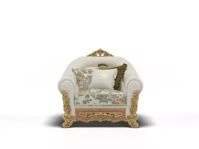 classic Armchair Hermitage 3D model