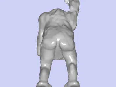 MakeIT Orangutan Hanging Ornament 3D Model 3D model