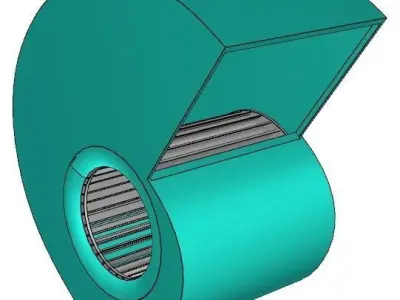 squirrel-cage fan 3D model