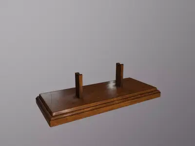 Antique Display Stand Low-poly 3D model