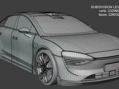 Tesla Juniper and Luxeed S7 3D Model Pack