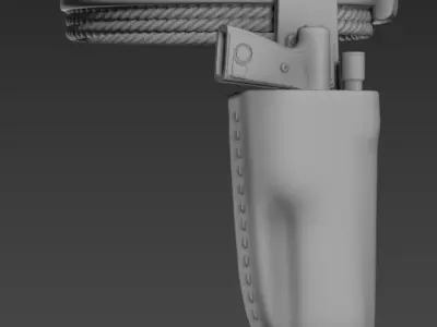 Mandalorian Boba Fett belt and gears One12 scale STL 3D print model