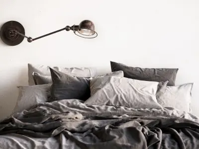 Bed Scandinavian 3D model