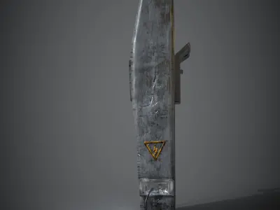 Pay phone Low-poly 3D model