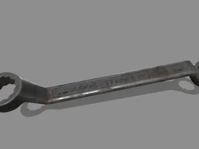 wrench Low-poly 3D model 30