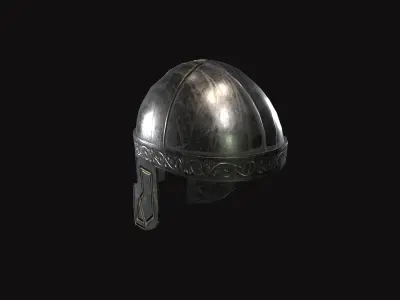 Medieval Helmet V05 Low-poly 3D model