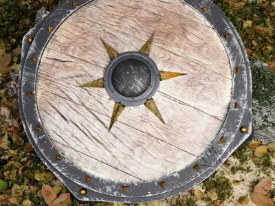 Game shield 3D model