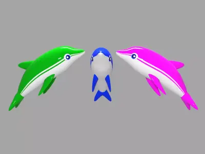 Inflatable dolphin 3D models 3D Model Pack