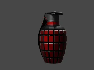 Grenade Low-poly 3D model purchase