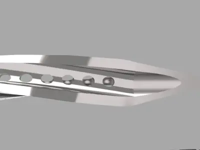 Combat Knife 3D model shop
