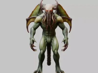Scorpion Man 3D Model Low-poly 3D model