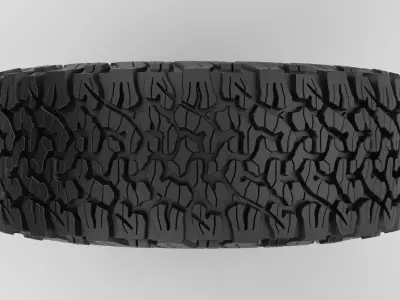 Generic 35 inch all terrain tire Free 3D model