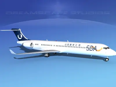 Comac ARJ21-900 Shandong Airlines  3D model