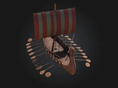 Viking Longship  Sail into Legends 3D model