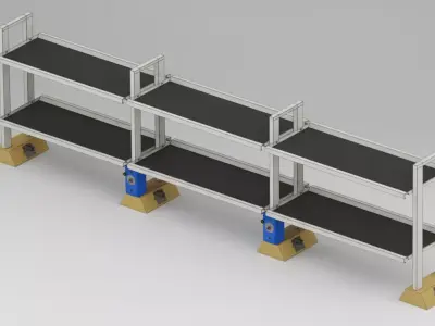 Ergonomic Laboratory Workbench - Professional Lab Furniture 3D model