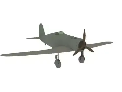 AIRCRAFT FIATG50 3D model