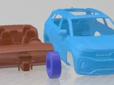Volkswagen Taos 2022 Printable Car  3D print model