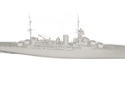 Military Ship 3D model