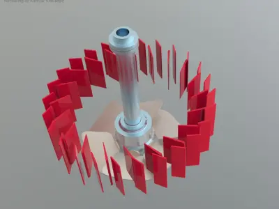Turbina Kaplan Free 3D model