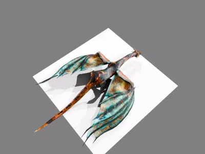 Dragon Low-poly 3D model 2