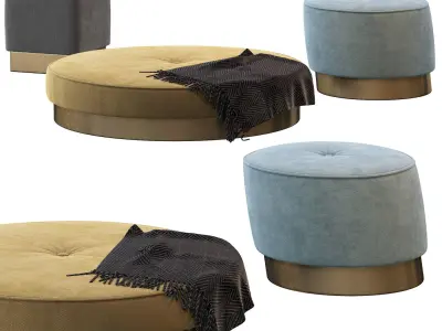 Anais Baxter Pouf 3D model