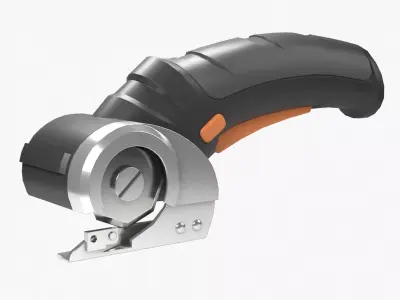 Cordless Electric Scissors Low-poly 3D model