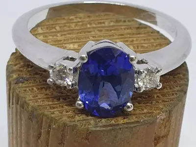 ring three stone 3D model