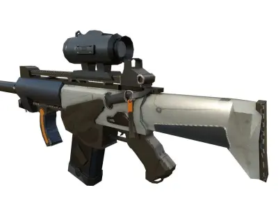 3d Gaming Gun 3D model purchase