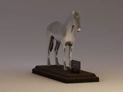 Horse Statue Low-poly 3D model buy