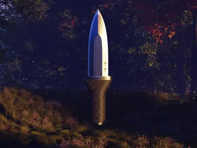Thorfinn Dagger Low-poly 3D model