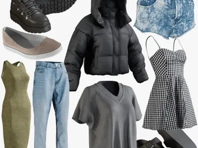 Clothing Mix 17 3D model
