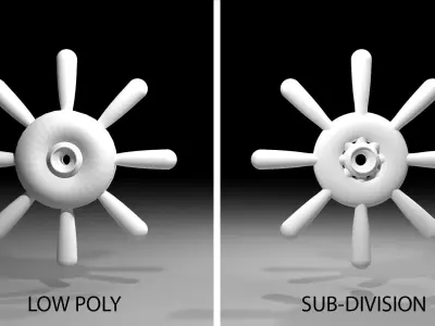 Ship Wheel 5 3D model