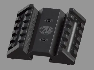 45 Degree Dual Side Angle Mount - LOW POLY Free low-poly 3D model