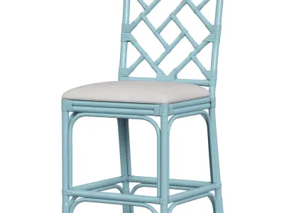 Hampton Chippendale Counter Stool 3D model