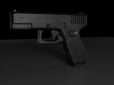 Glock 19 Gen5 9x19  Low-poly 3D model