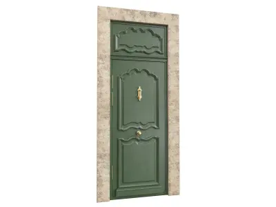 Entrance classic door 127 3D model