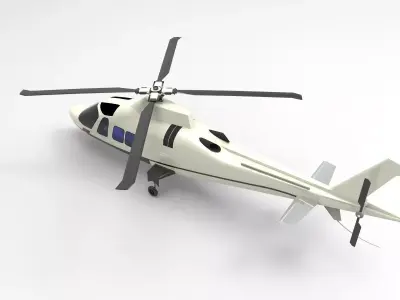Helicopter AW109 3D model
