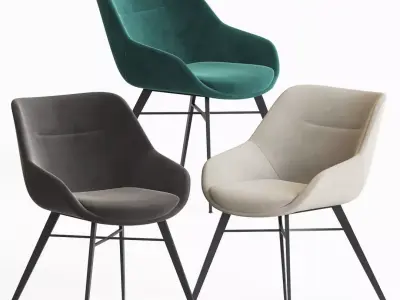 Luca Dining room chair 3D model