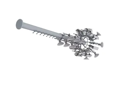 Cell Phone Tower  3D model