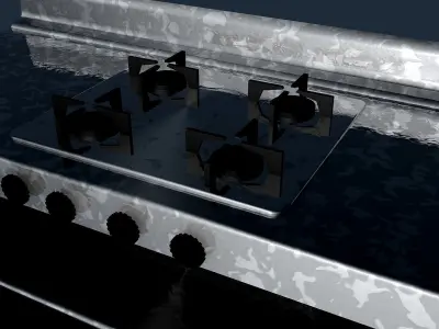 INDUSTRIAL KITCHEN  DISHING UNIT 3D model